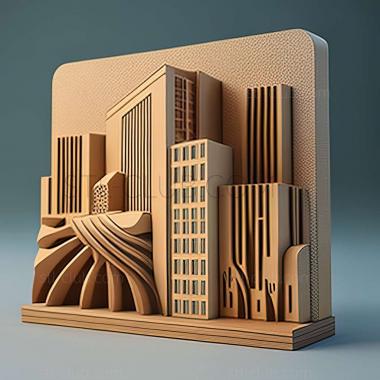 3D model buildings (STL)